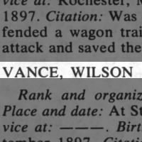Vance, Wilson