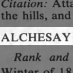 Alchesay, [Blank]