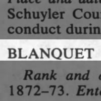 Blanquet, [Blank]