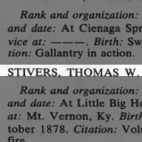 Stivers, Thomas W