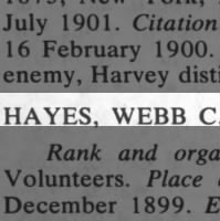 Hayes, Webb C