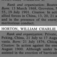 Horton, William Charlie