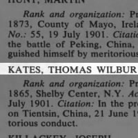 Kates, Thomas Wilbur