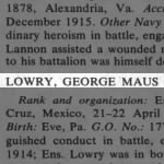Lowry, George Maus