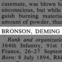 Bronson, Deming