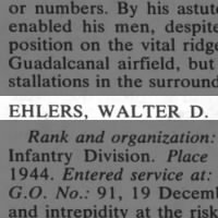Ehlers, Walter D