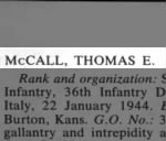 McCall, Thomas E