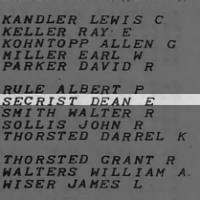 Secrist, Dean E