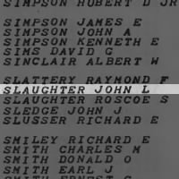 Slaughter, John L