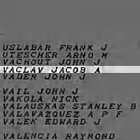 Vaclav, Jacob A