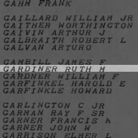 Gardiner, Ruth M