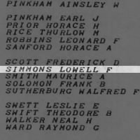 Simmons, Lowell F