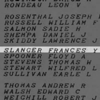 Slanger, Frances Y