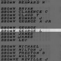 Brown, George L