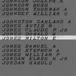 Jones, Milton E