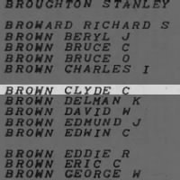 Brown, Clyde C