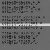 Gillis, Marian C
