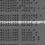 Williams, Earle F