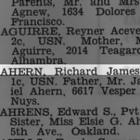 Ahern, Richard James