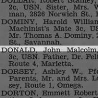 Thumbnail for Donald, John Malcolm