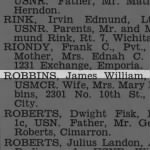 Robbins, James William