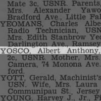 Yosco, Albert Anthony