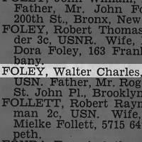 Thumbnail for Foley, Walter Charles