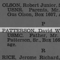 Patterson, David W