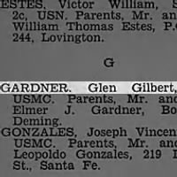 Thumbnail for Gardner, Glen Gilbert