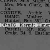 Kermit Elmer Craig: Person, pictures and information