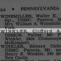 Winkler, Clifford A