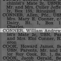 Conner, William Andrew