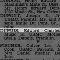 Dupuis, Edward Charles