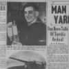Newspaper article about a Navy soldier