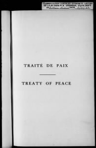 Treaty of Peace